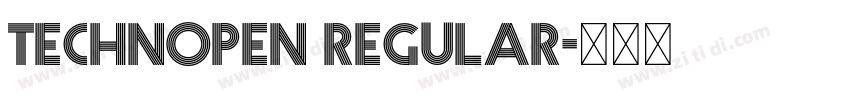 Technopen Regular字体转换 Technopen Regular字体转换